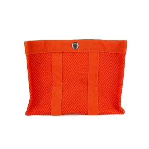 Chevron Abaca Orange Mini H Bag