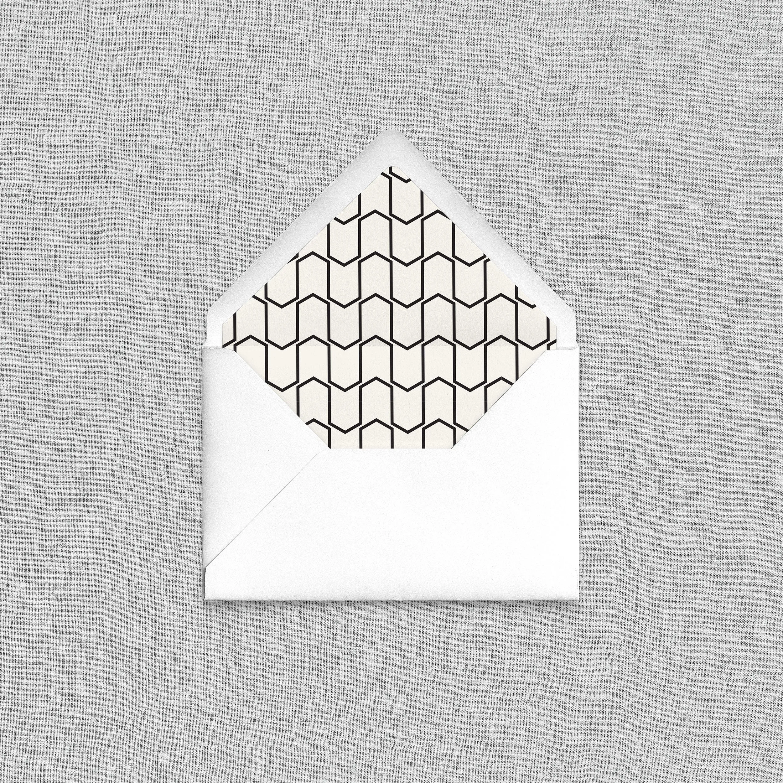 Chevron Pattern Envelope Liners