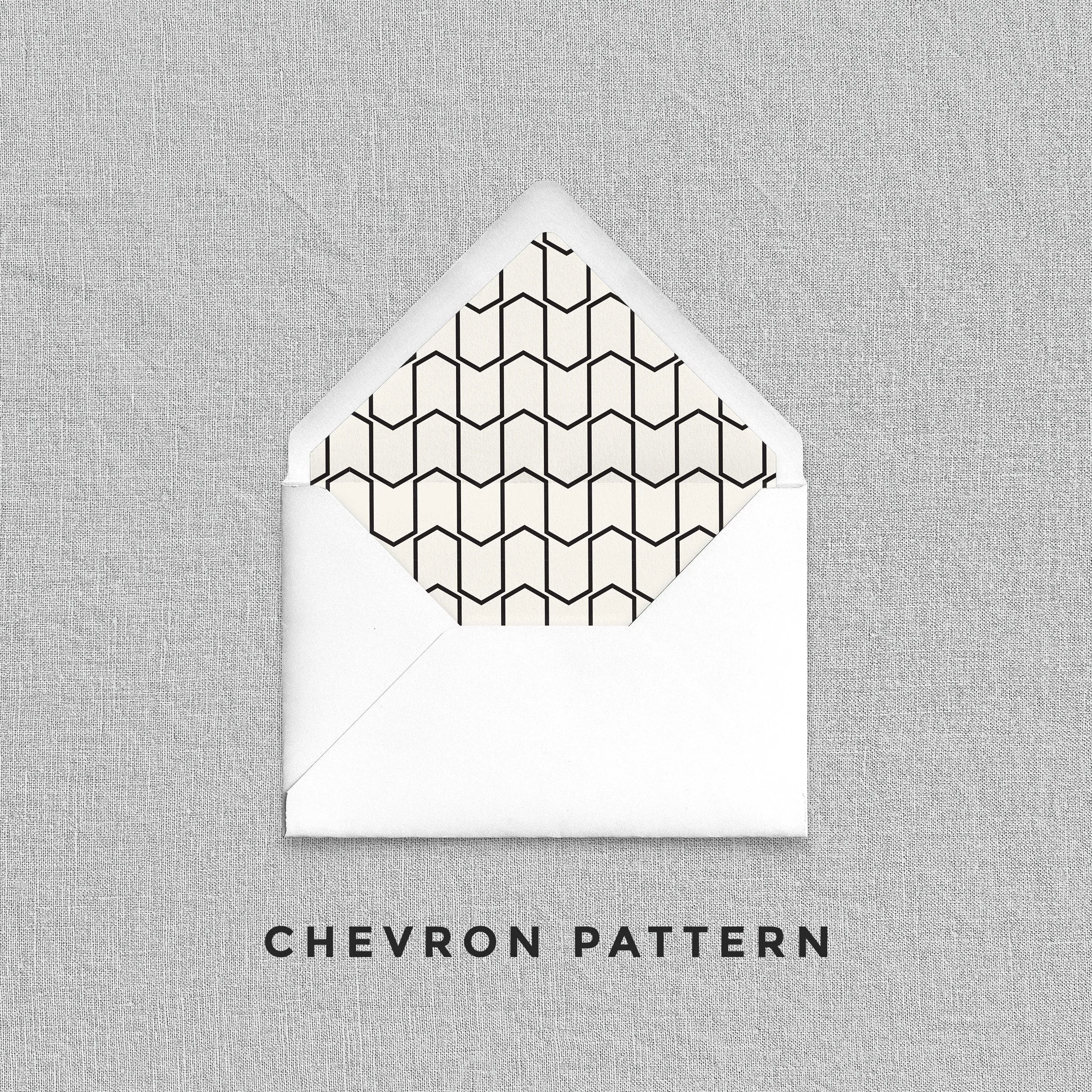 Chevron Pattern Envelope Liners