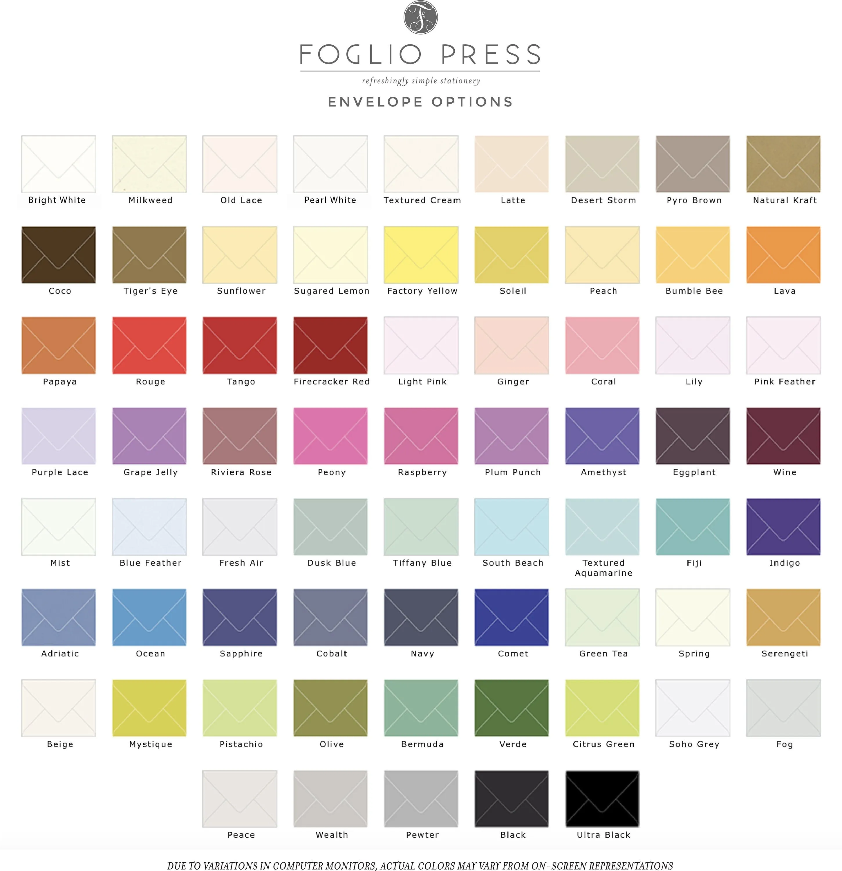 Chevron Pattern Envelope Liners