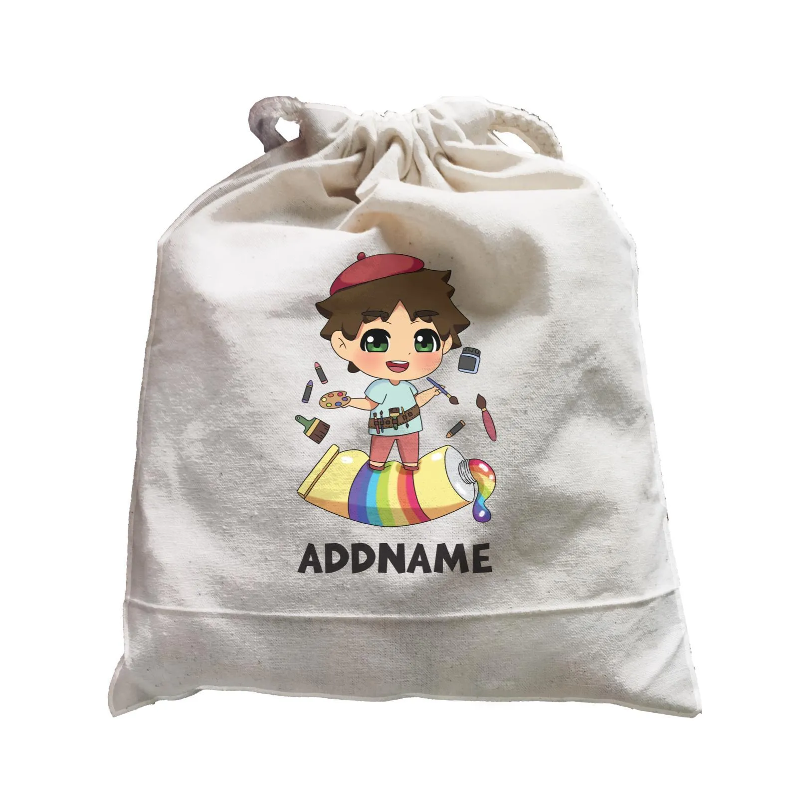 Children's Day Gift Series Artist Little Boy Addname  Satchel