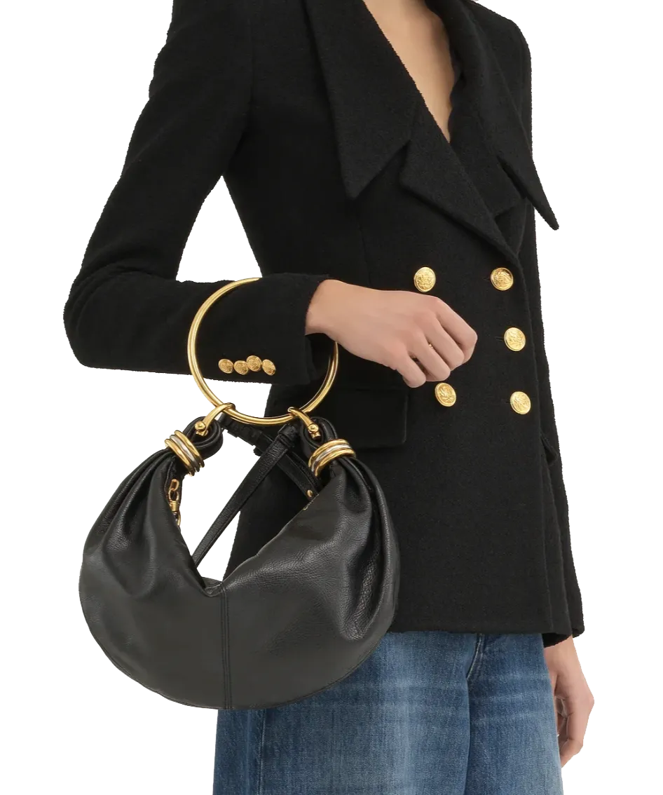 CHLOE SMALL HOBO BRACELET BAG BLACK