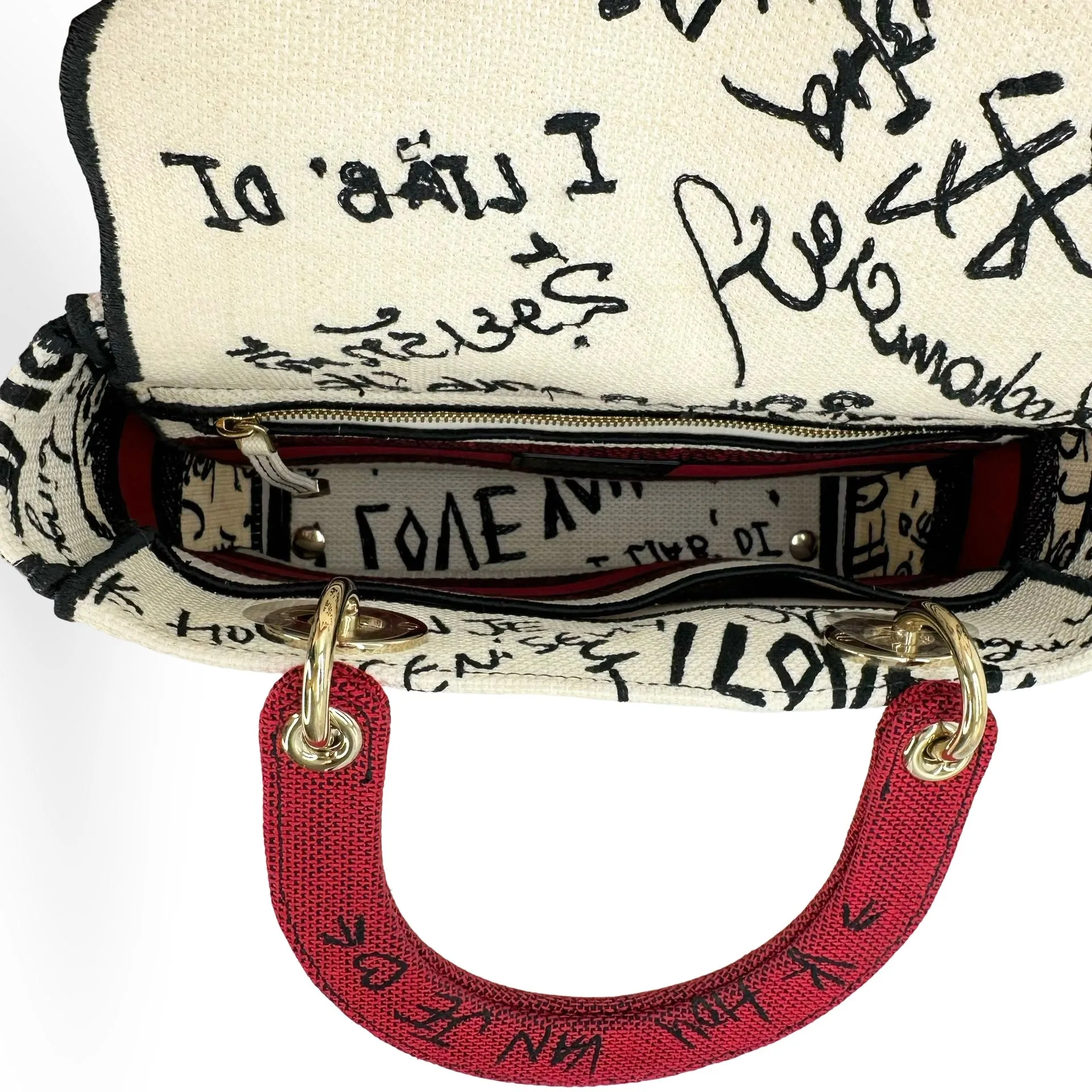 CHRISTIAN DIOR: DiorAmour Graffiti Medium Lady D-Lite