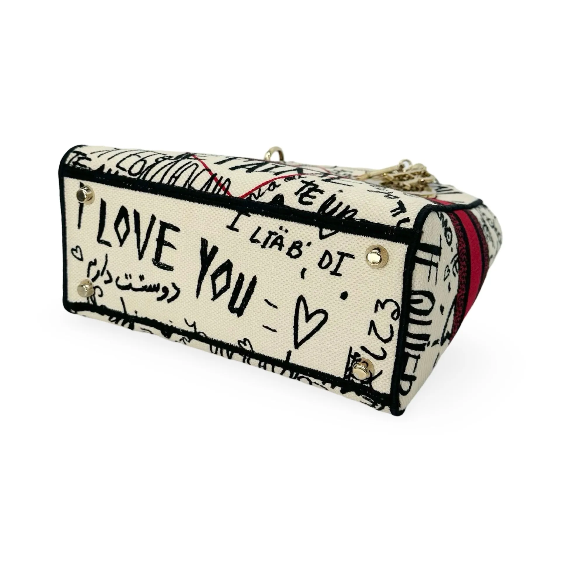 CHRISTIAN DIOR: DiorAmour Graffiti Medium Lady D-Lite