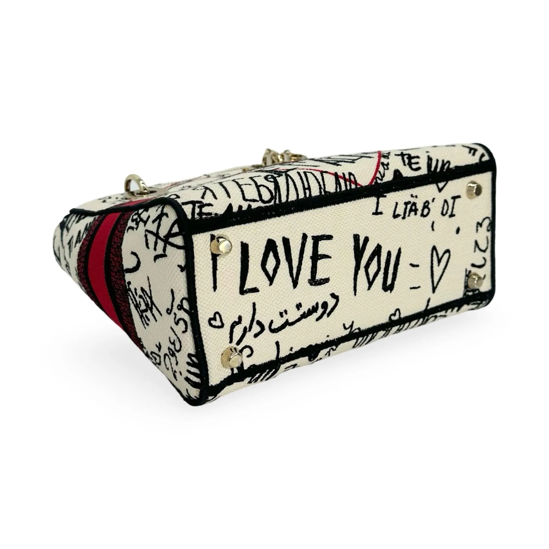 CHRISTIAN DIOR: DiorAmour Graffiti Medium Lady D-Lite