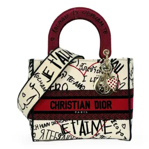 CHRISTIAN DIOR: DiorAmour Graffiti Medium Lady D-Lite