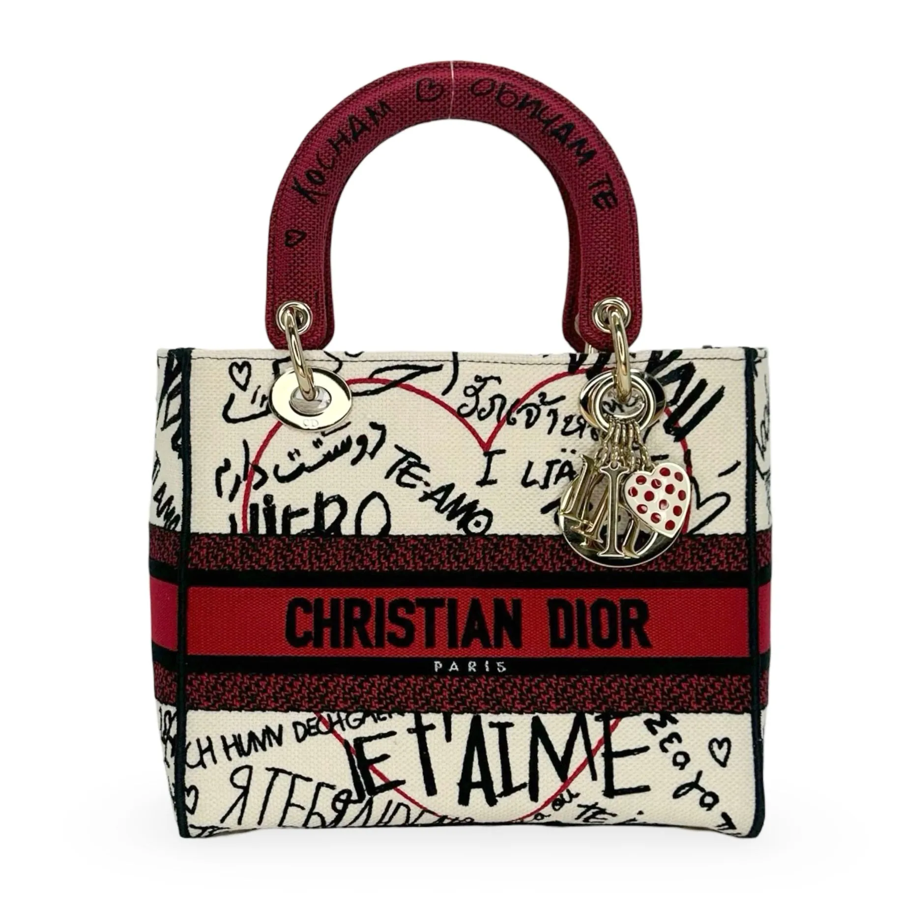 CHRISTIAN DIOR: DiorAmour Graffiti Medium Lady D-Lite