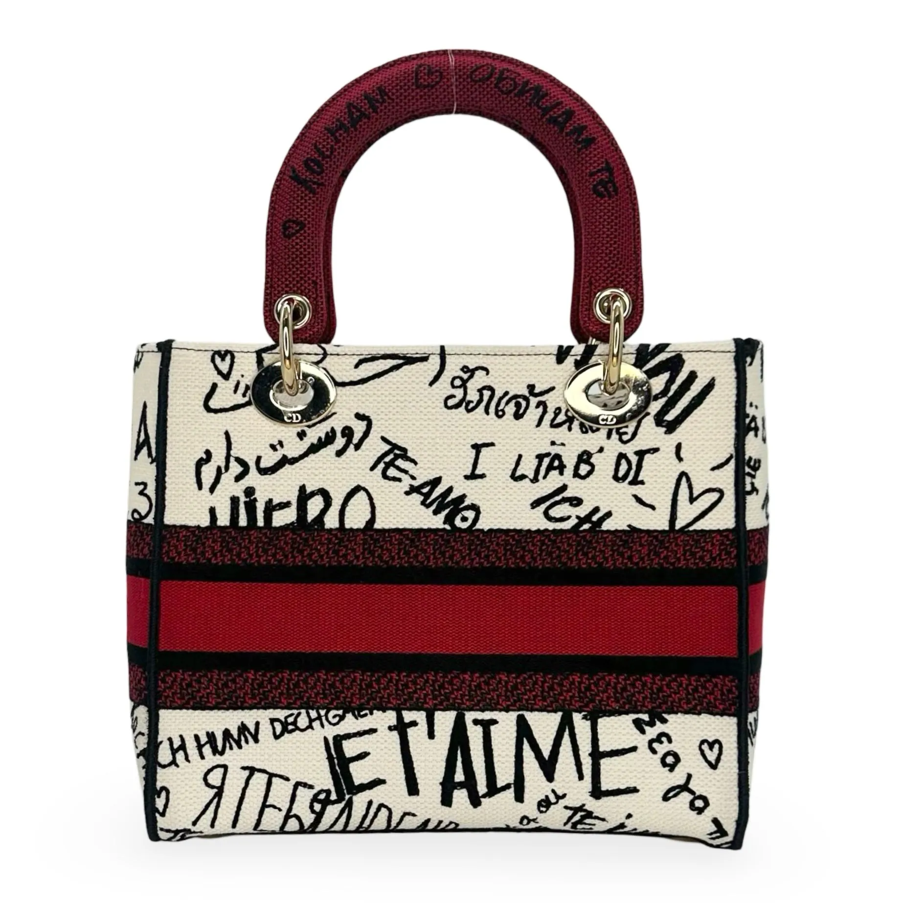 CHRISTIAN DIOR: DiorAmour Graffiti Medium Lady D-Lite