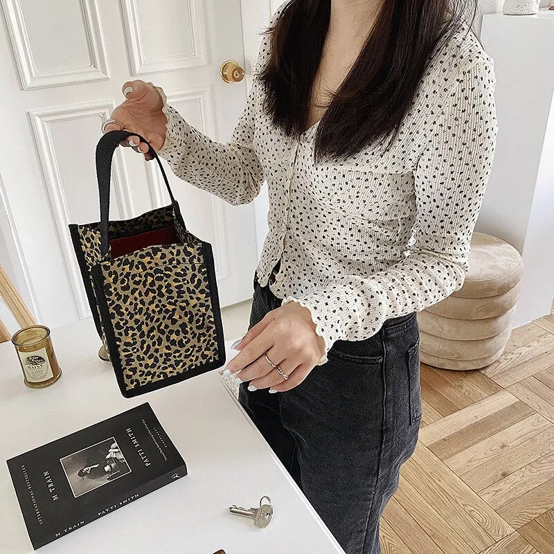 Christmas Gift 2020 New Fashion Women Waterproof Shoulder Bag Canvas Flower Mini Tote Korean Style Female  Floral Crossbody Bags