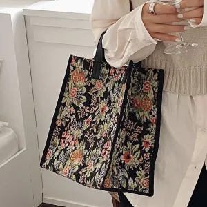 Christmas Gift 2020 New Fashion Women Waterproof Shoulder Bag Canvas Flower Mini Tote Korean Style Female  Floral Crossbody Bags