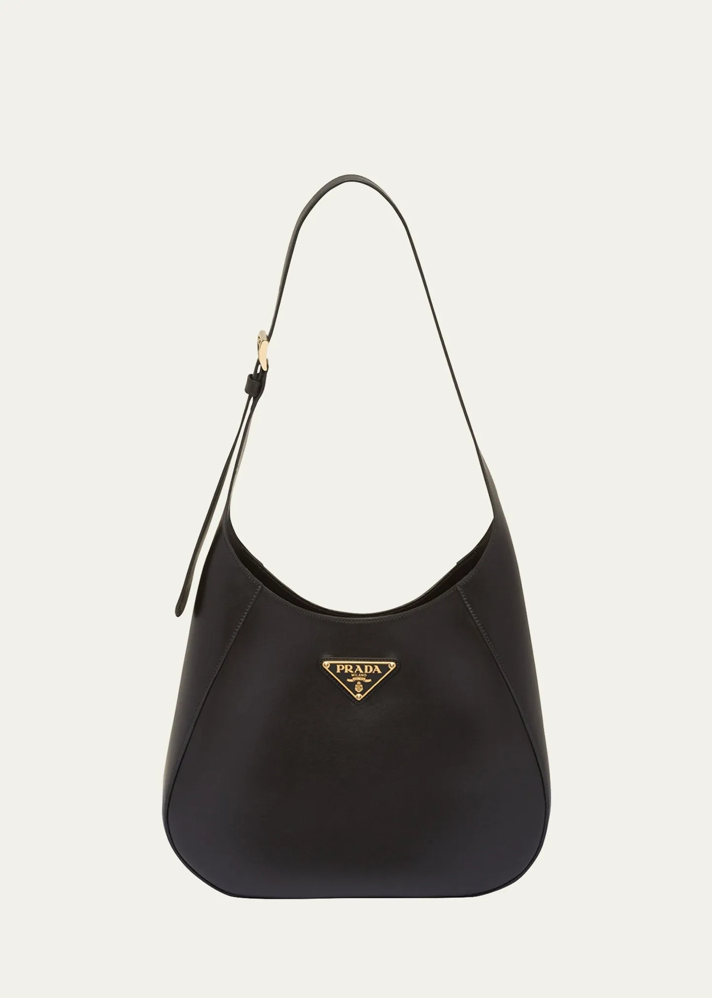 City Calf Leather Hobo Bag