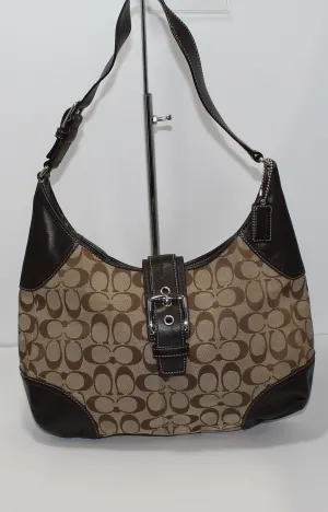 Coach Purse: F12640 Brown Leather Hobo Bag