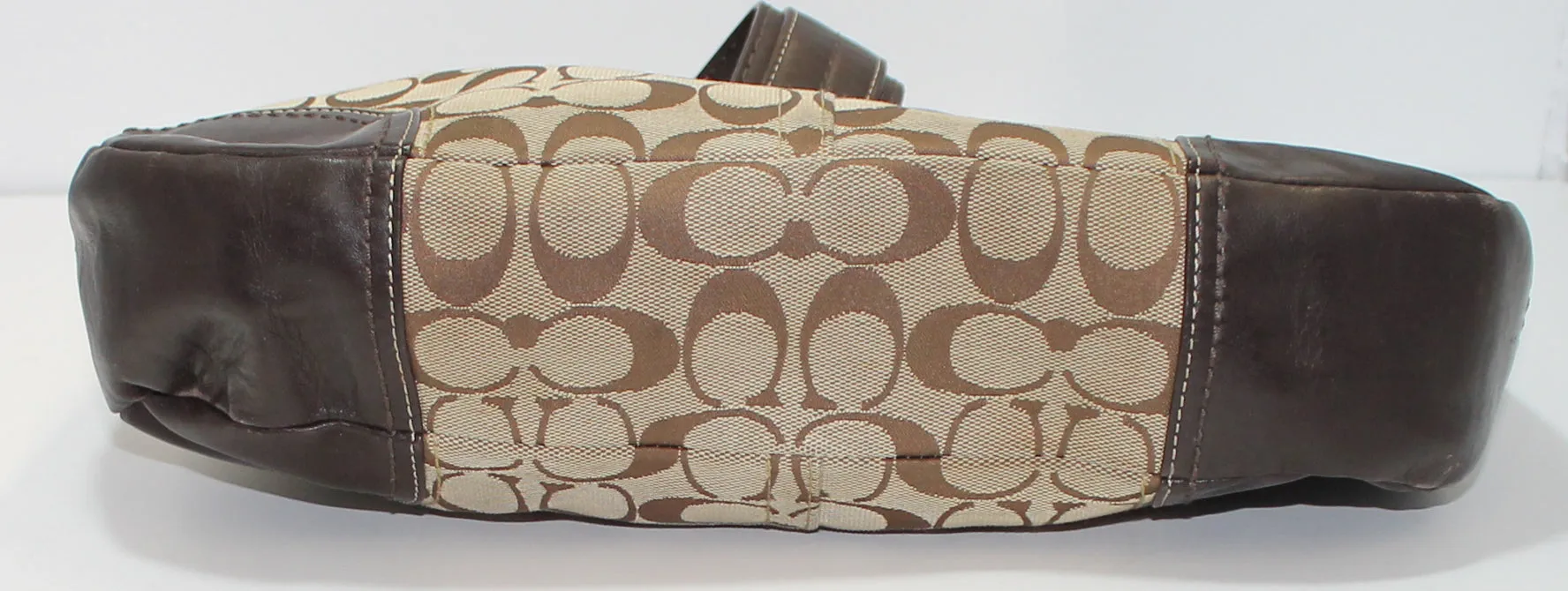 Coach Purse: F12640 Brown Leather Hobo Bag