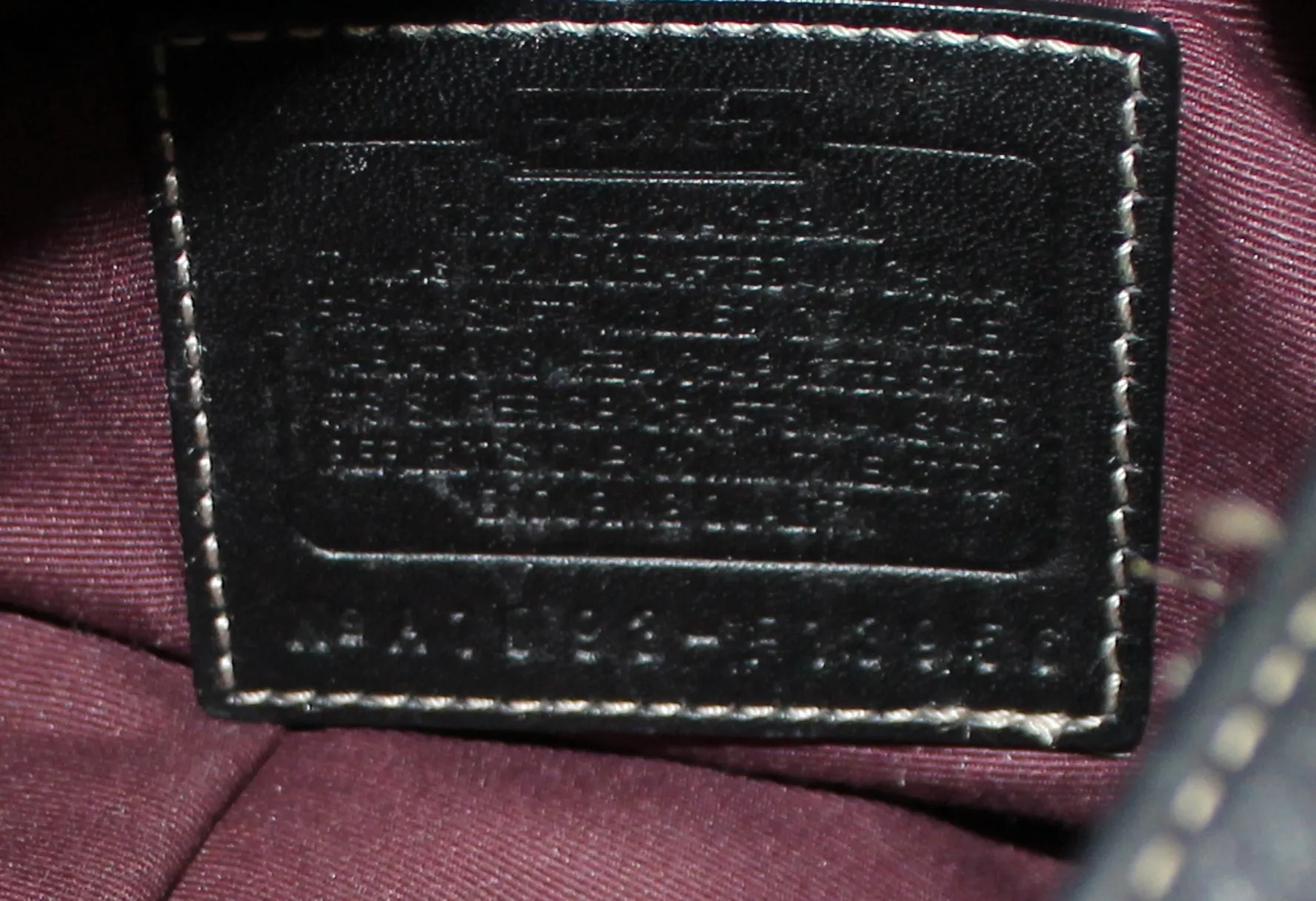 Coach Purse: F13956 Black Hamilton Leather Hobo Bag