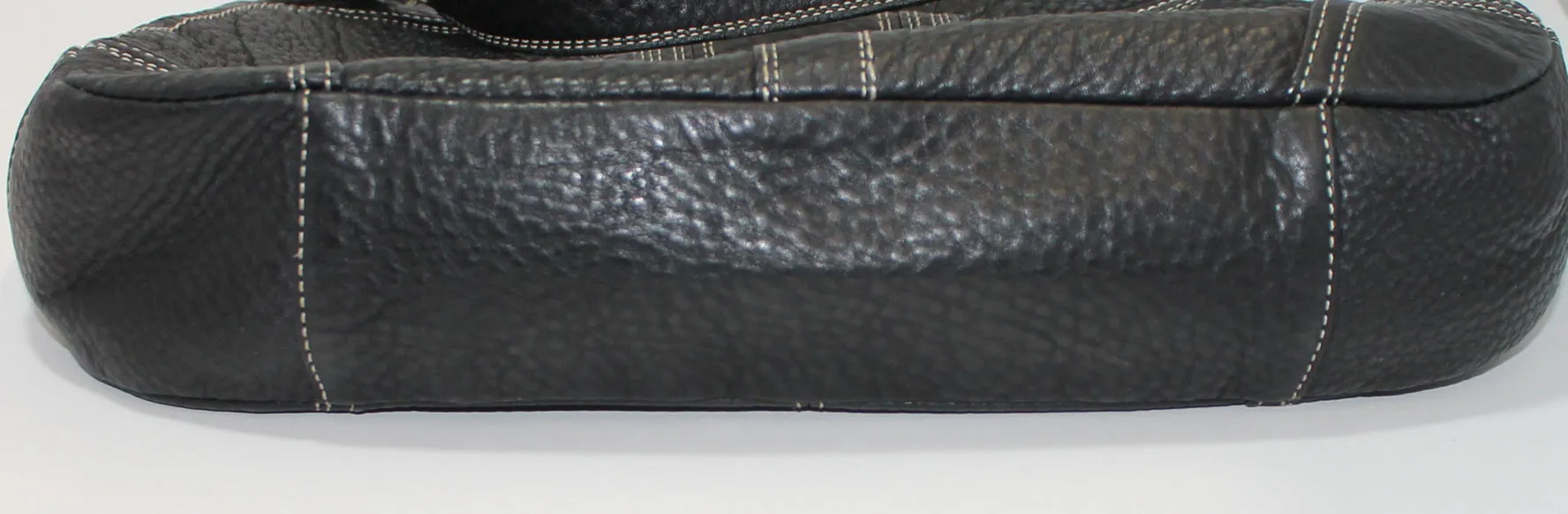 Coach Purse: F13956 Black Hamilton Leather Hobo Bag