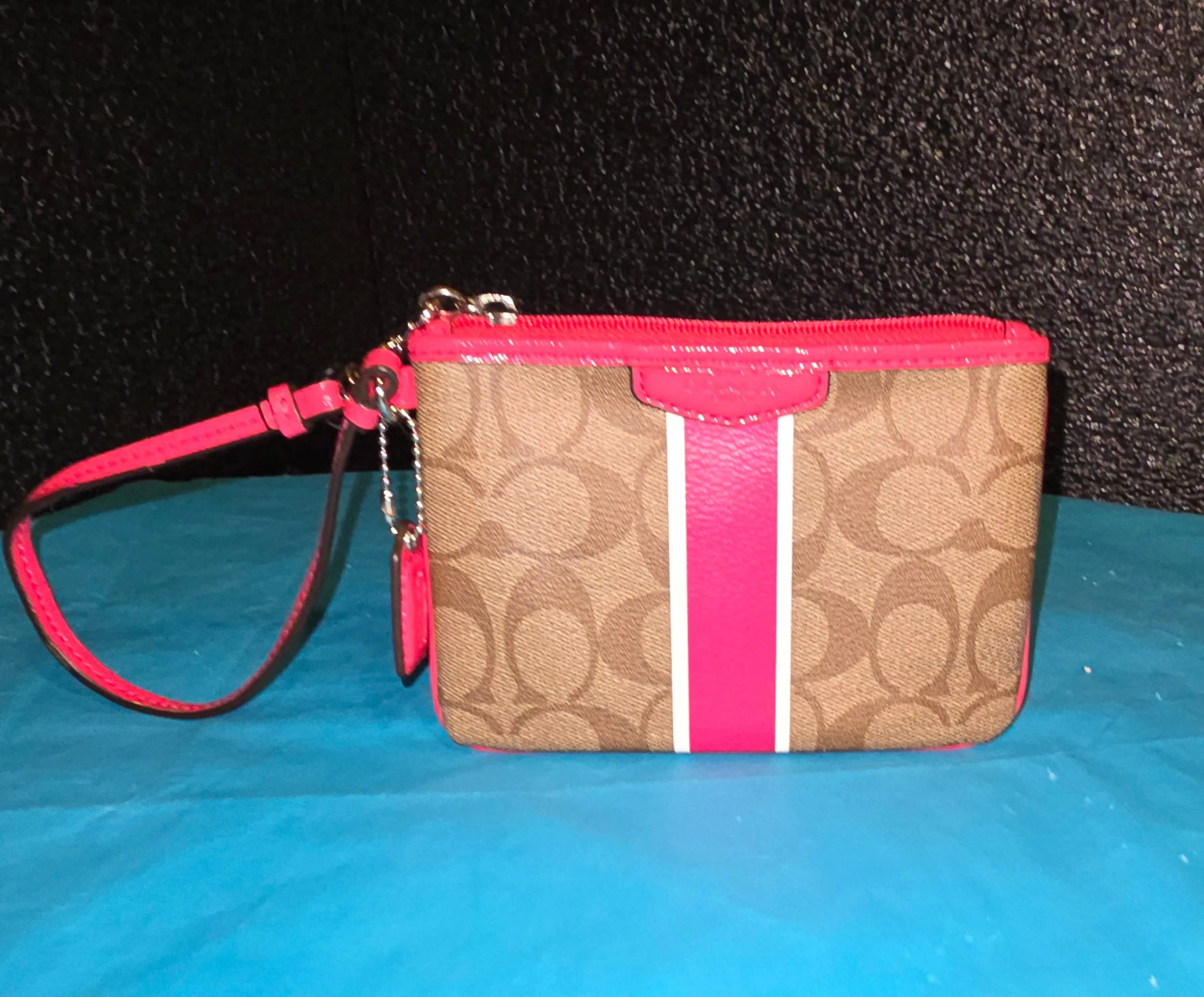 Coach Signature Denim Gallery Tote  Shoulderbag Handbag  Satchel with Wristlet