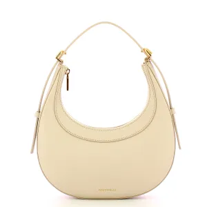 Coccinelle - Whisper Lambskin White Hobo Bag - PIP530101 - LAMBSKIN/WHITE