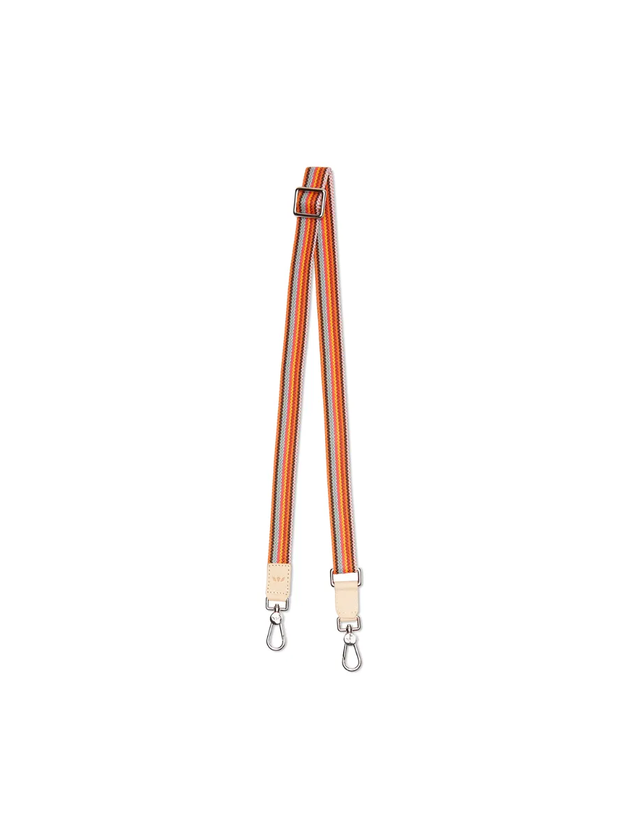 Consuela | Slim Crossbody Strap - Orange Webbing