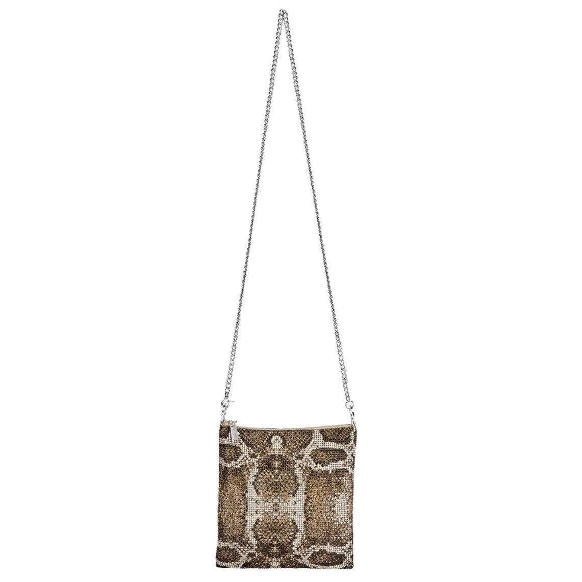 CONVERTIBLE CROSSBODY BAG BROWN PEARL