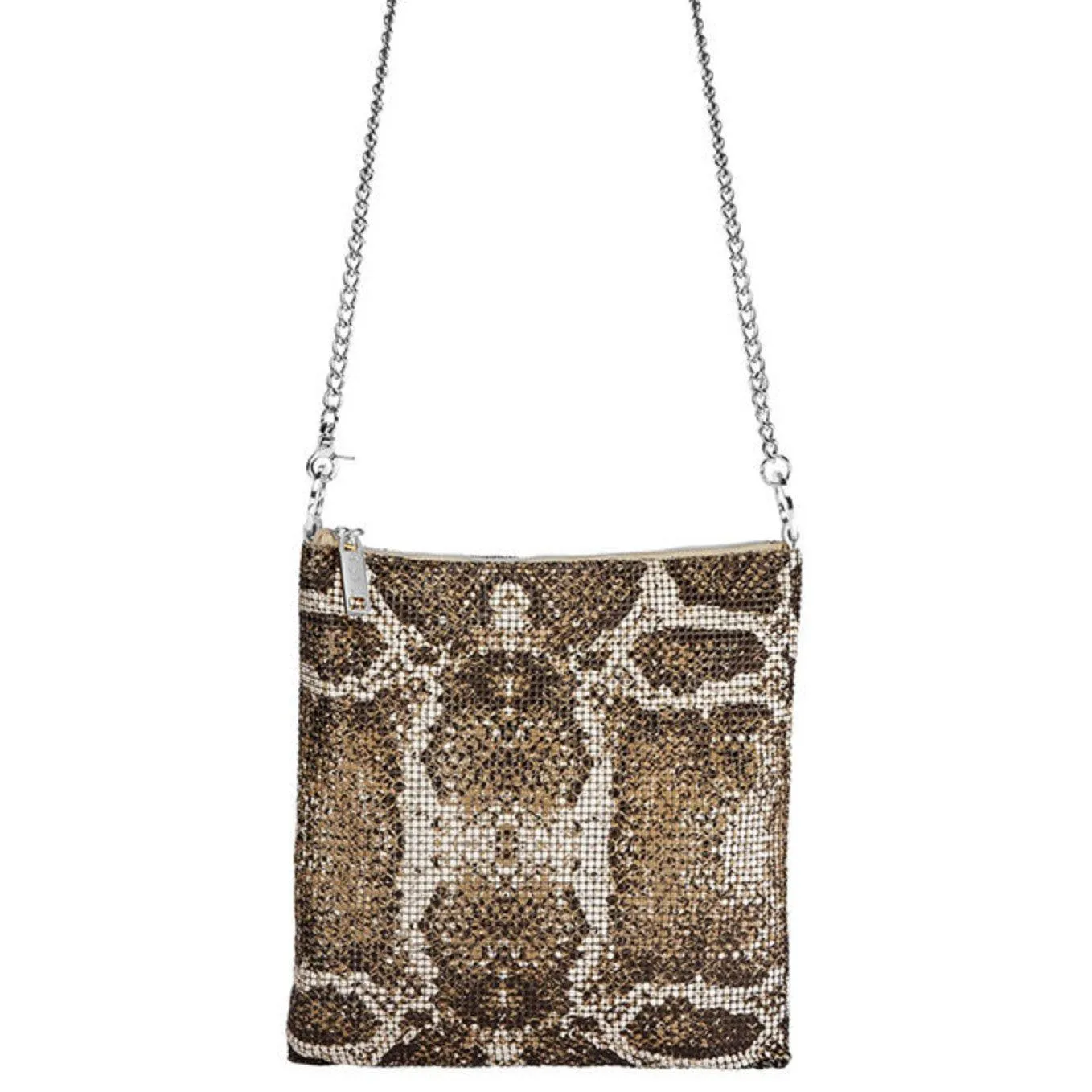 CONVERTIBLE CROSSBODY BAG BROWN PEARL