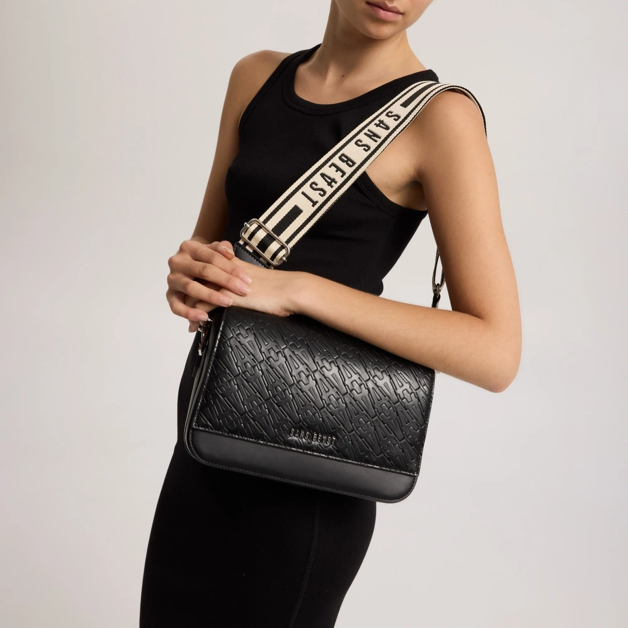 Corridor Bag Strap - Licorice   Silver