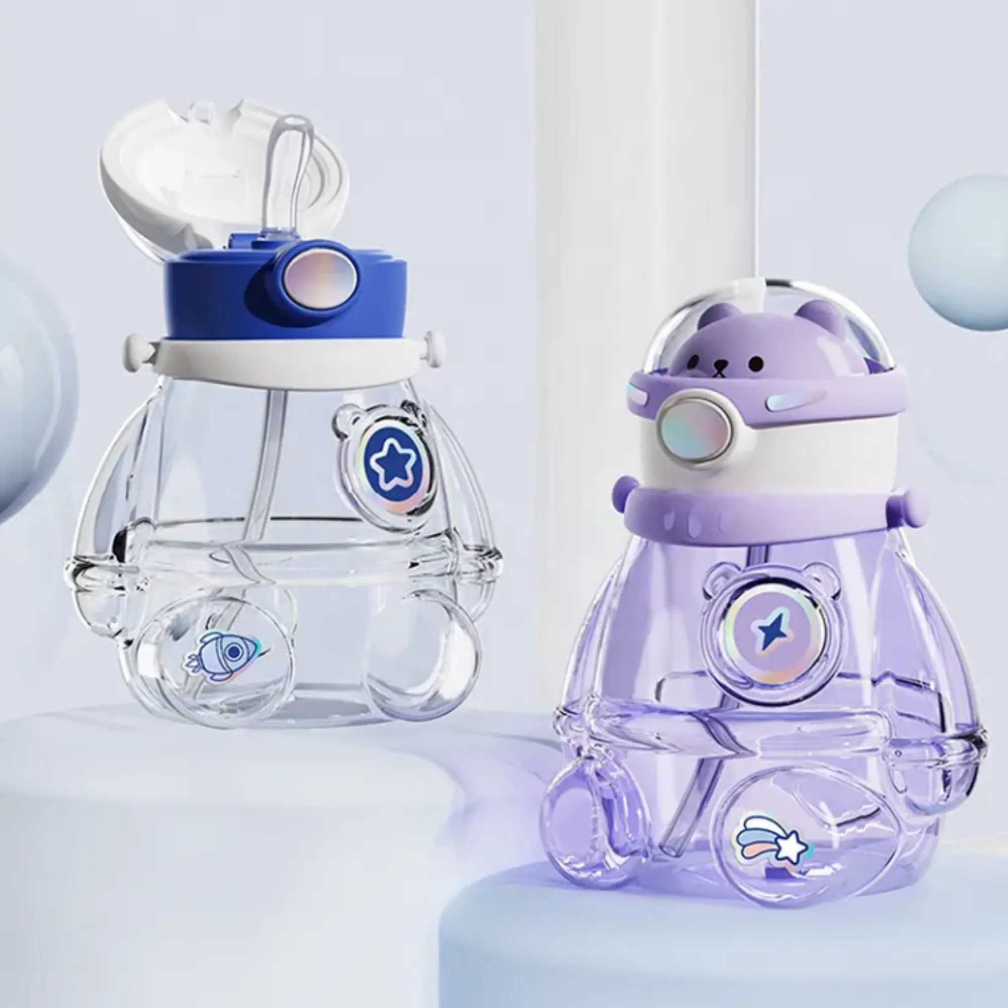 Cosmic Teddy Sipper Water Bottle