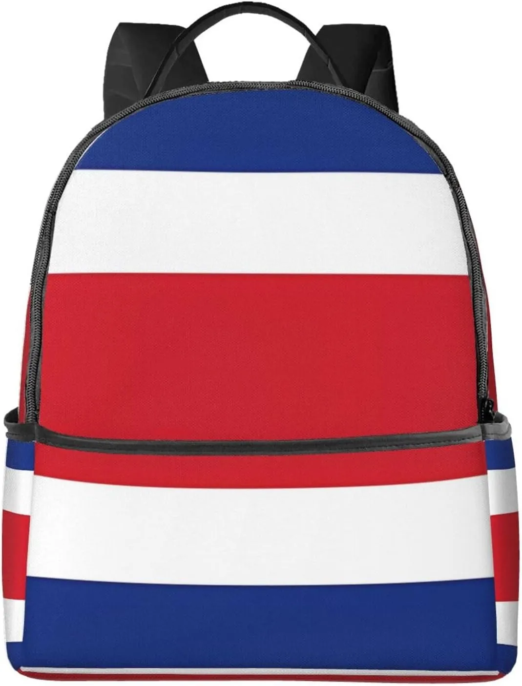 Costa Rican Flag Casual Backpacks Laptop Backpack Carry-on Daypack Sports Travel Rucksack Lightweight Working Bag for Outdoor Hiking Cycling Walking