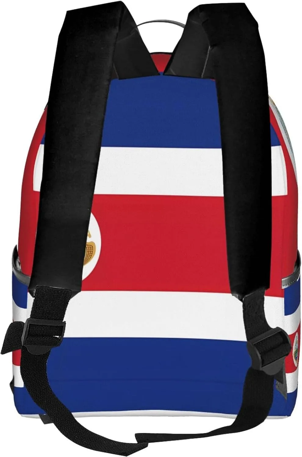 Costa Rican Flag Casual Backpacks Laptop Backpack Carry-on Daypack Sports Travel Rucksack Lightweight Working Bag for Outdoor Hiking Cycling Walking