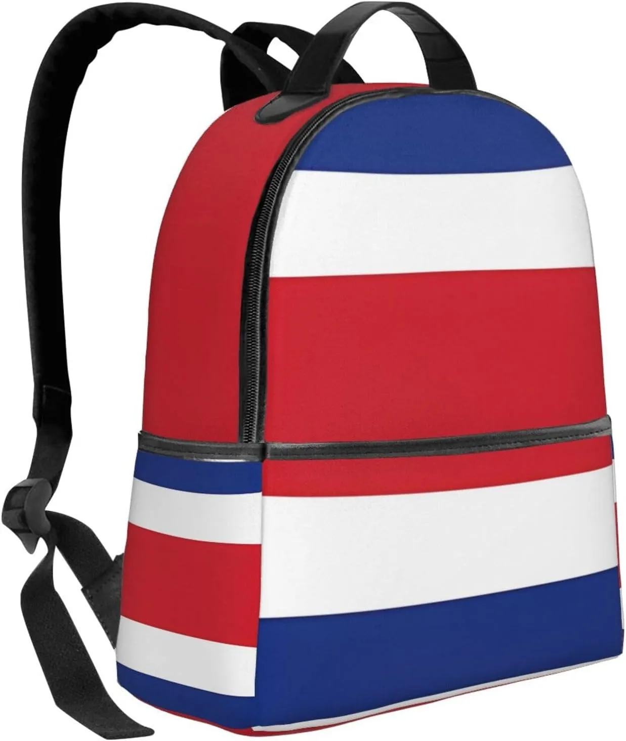 Costa Rican Flag Casual Backpacks Laptop Backpack Carry-on Daypack Sports Travel Rucksack Lightweight Working Bag for Outdoor Hiking Cycling Walking