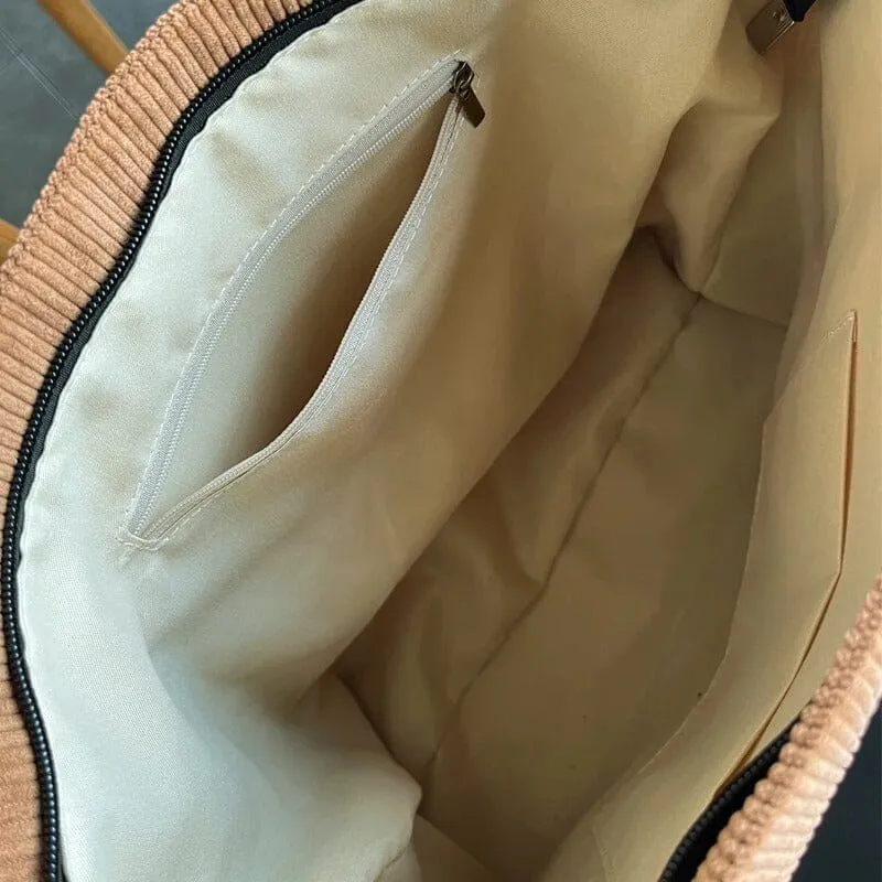 Cozy Corduroy Carryall Messenger Bags