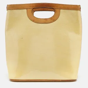 Cream Monogram Vernis Stillwood Vertical Bag