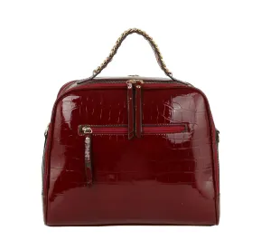 Croc Tote Satchel Purse