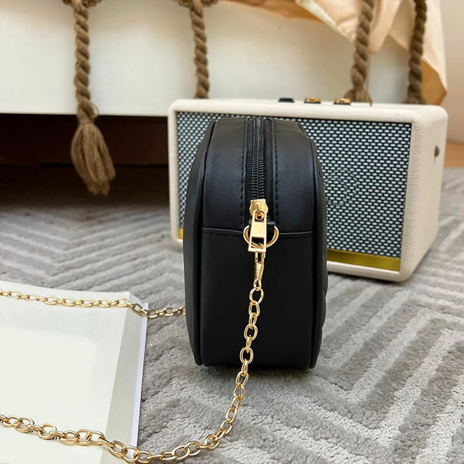 Crossbody Bag for Women Women Messenger Bag Fashion Simple Trend Chain Shoulder Purse Practical