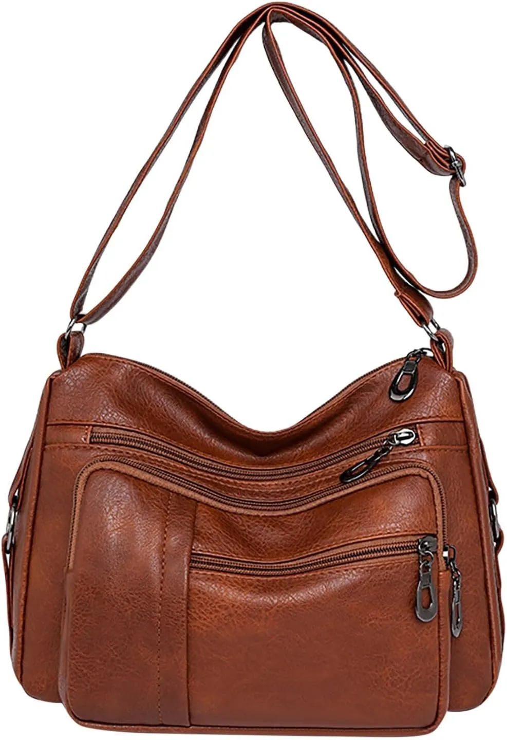 Crossbody Bag for Women Women Vintage Soft Leather Water Proof Fashionable Crossbody Bag Classic Lightweight