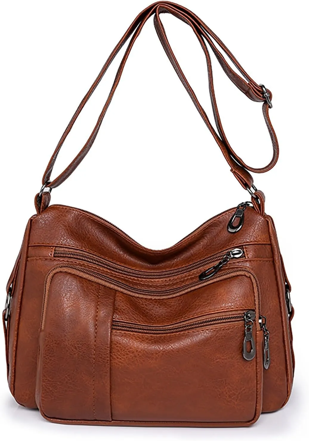 Crossbody Bag for Women Women Vintage Soft Leather Water Proof Fashionable Crossbody Bag Classic Lightweight
