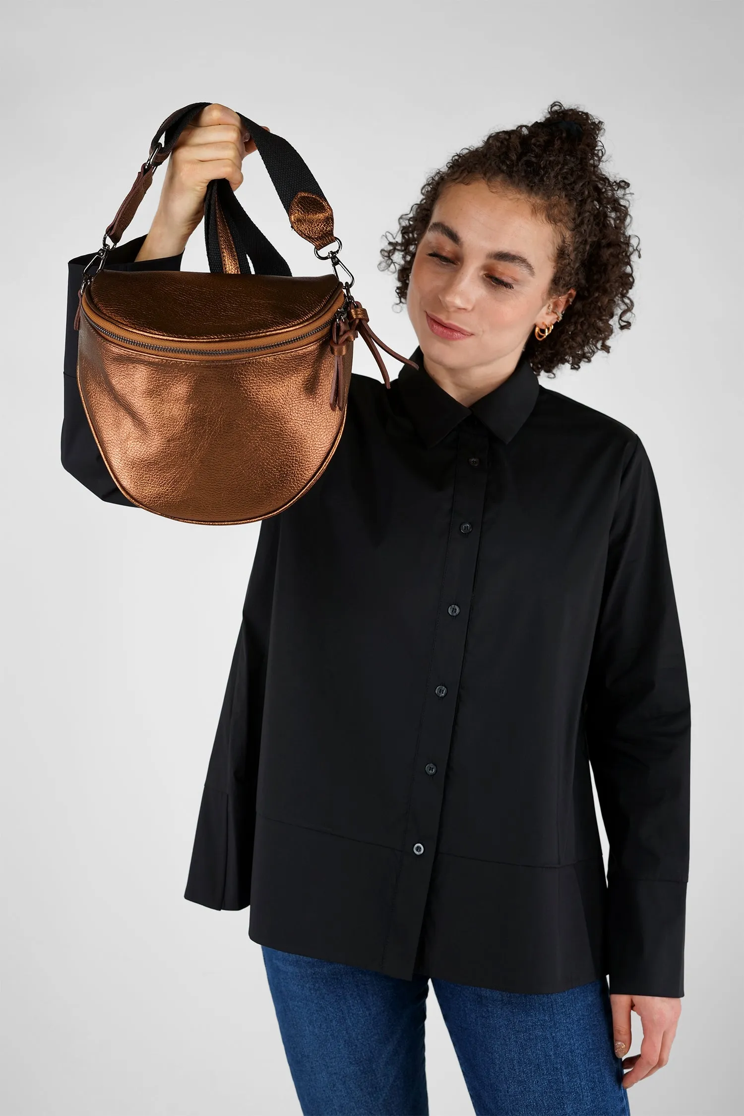 Crossbody-Bag KENNY aus genarbtem Leder