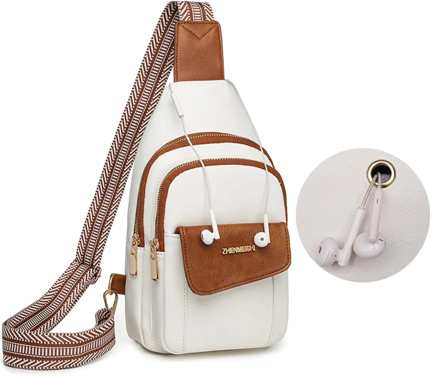 Crossbody Bag Women Shoulder Bag Fashionable New Pattern Simple Solid Color Layered Practical Large Capacity