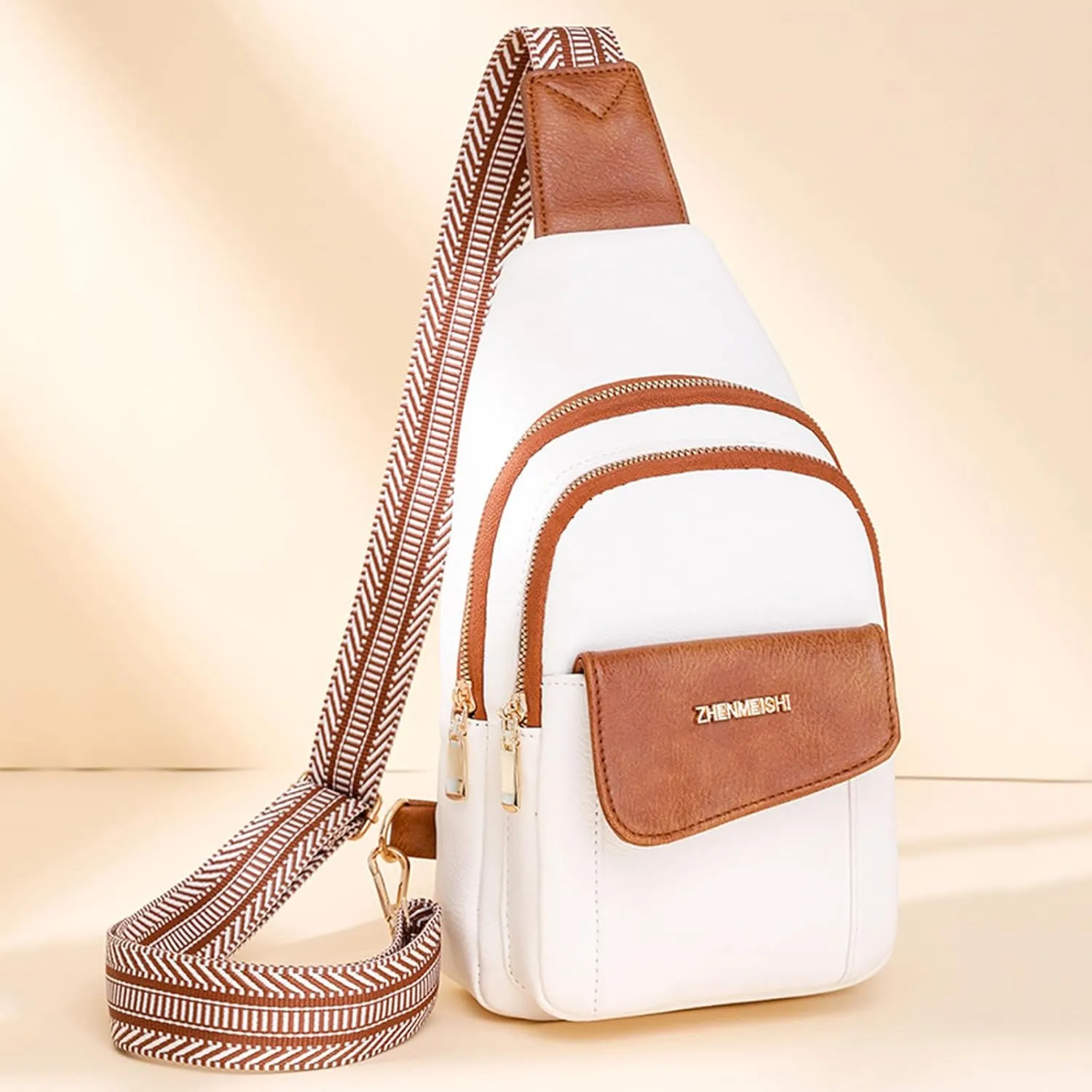 Crossbody Bag Women Shoulder Bag Fashionable New Pattern Simple Solid Color Layered Practical Large Capacity