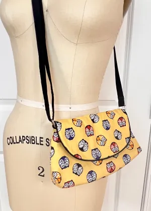 Crossbody Bags; Cotton Bags - Owl