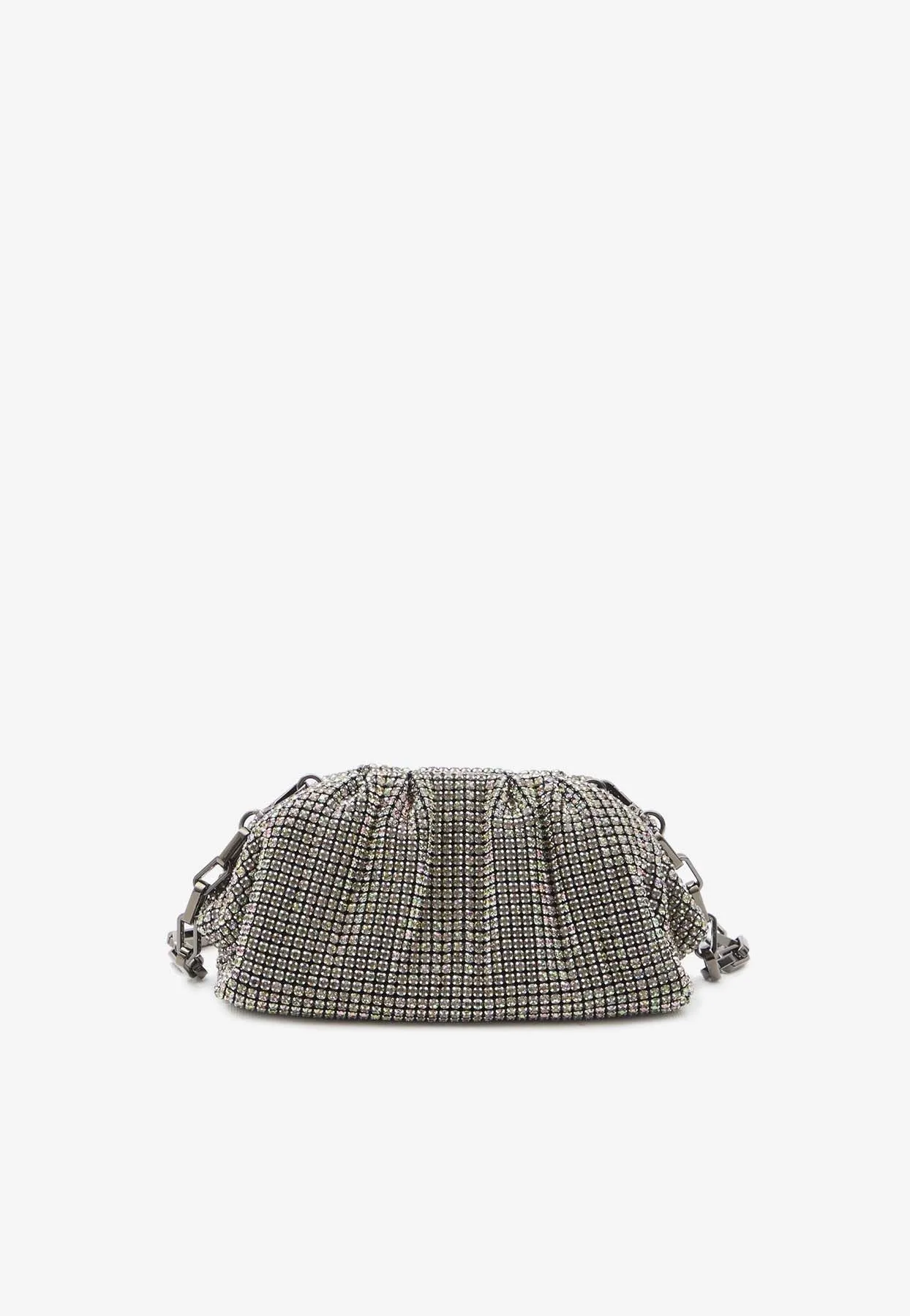 Crystal-Embellished Clutch Bag