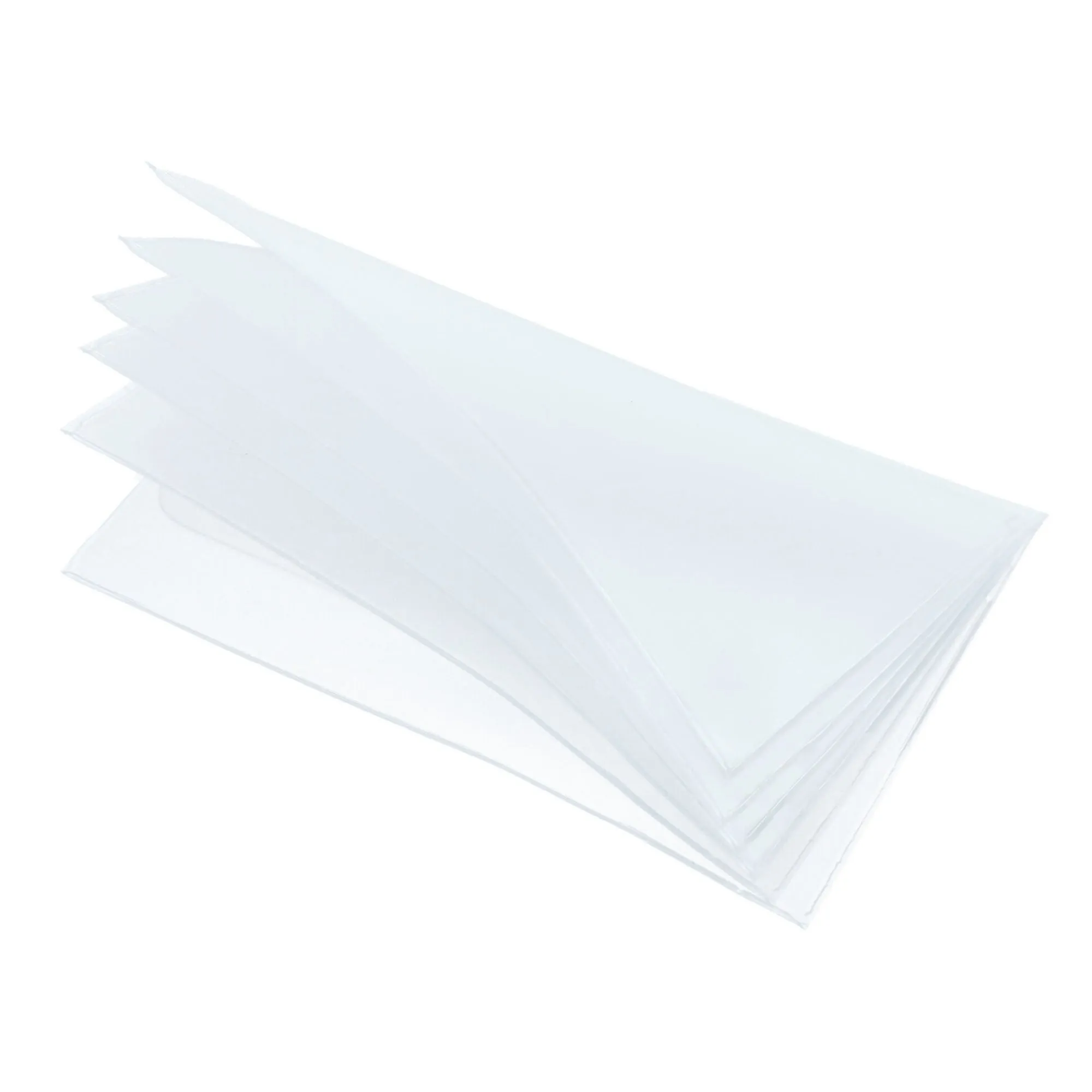 CTM® Vinyl Window Inserts for Vertical Bifold or Trifold Wallets (6 Sleeves)