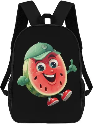 Cute Watermelon Travel Backpack Carry On Backpack 17 Inch Laptop Bag Casual Daypack for Weekender Business Hiking
