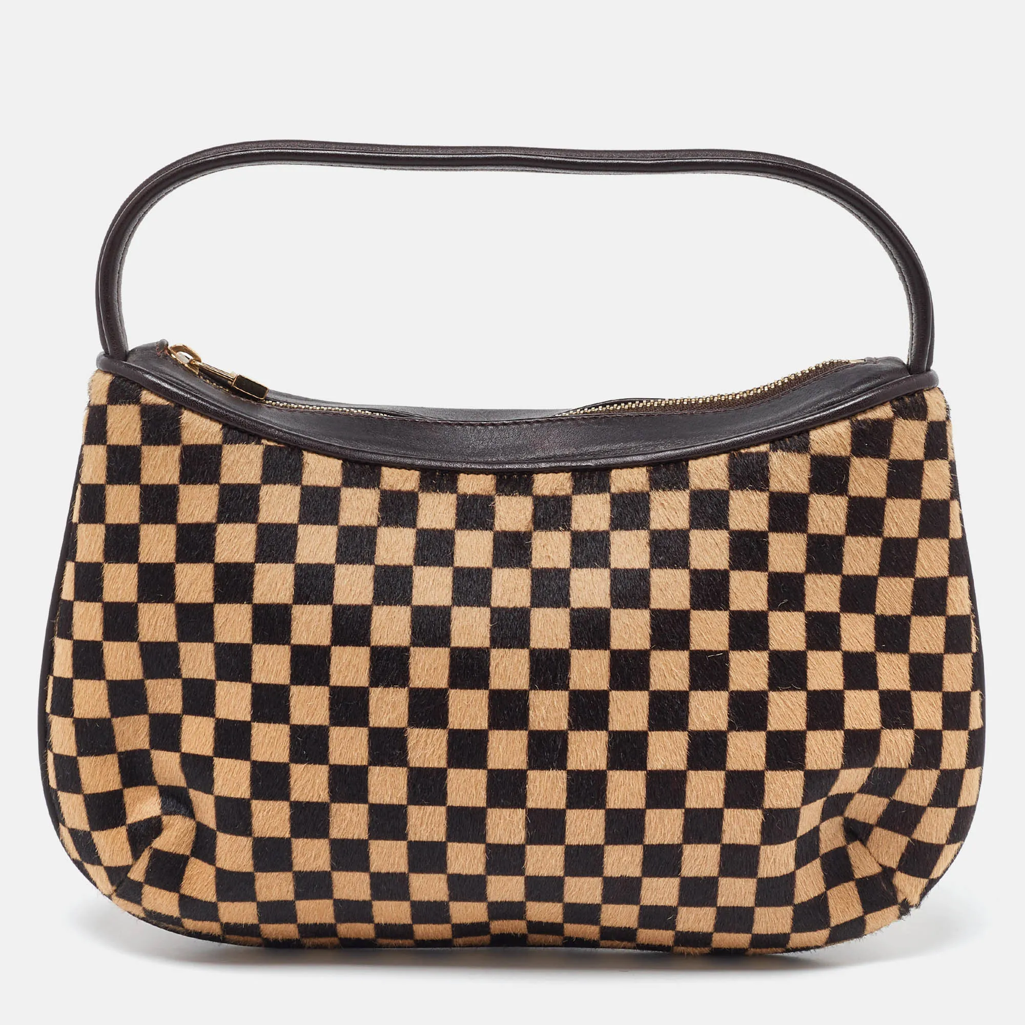 Damier Calfhair and Leather Limited Edition Sauvage Tigre Bag