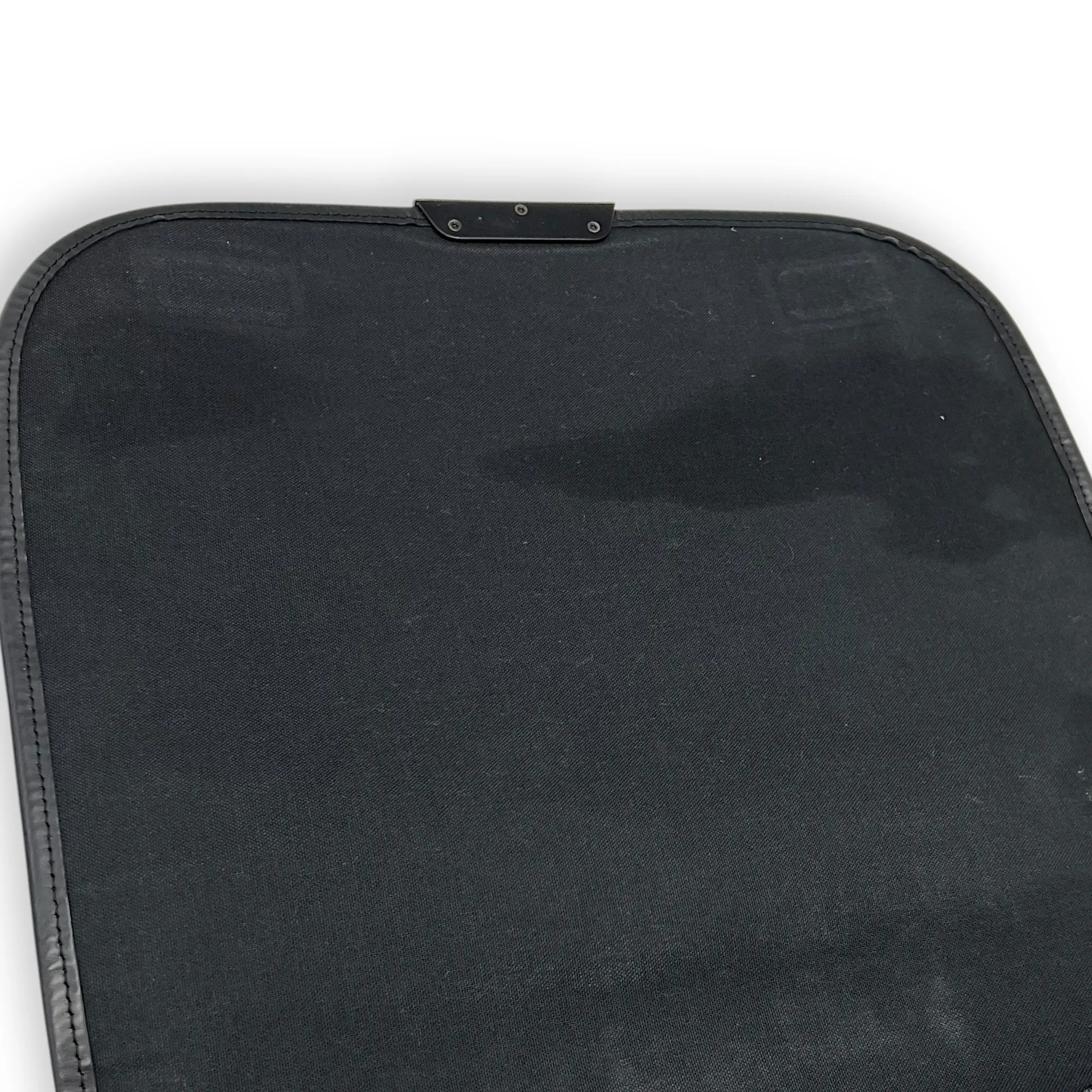 Daniel Graphite Messenger in Coated Canvas, Silver hardware