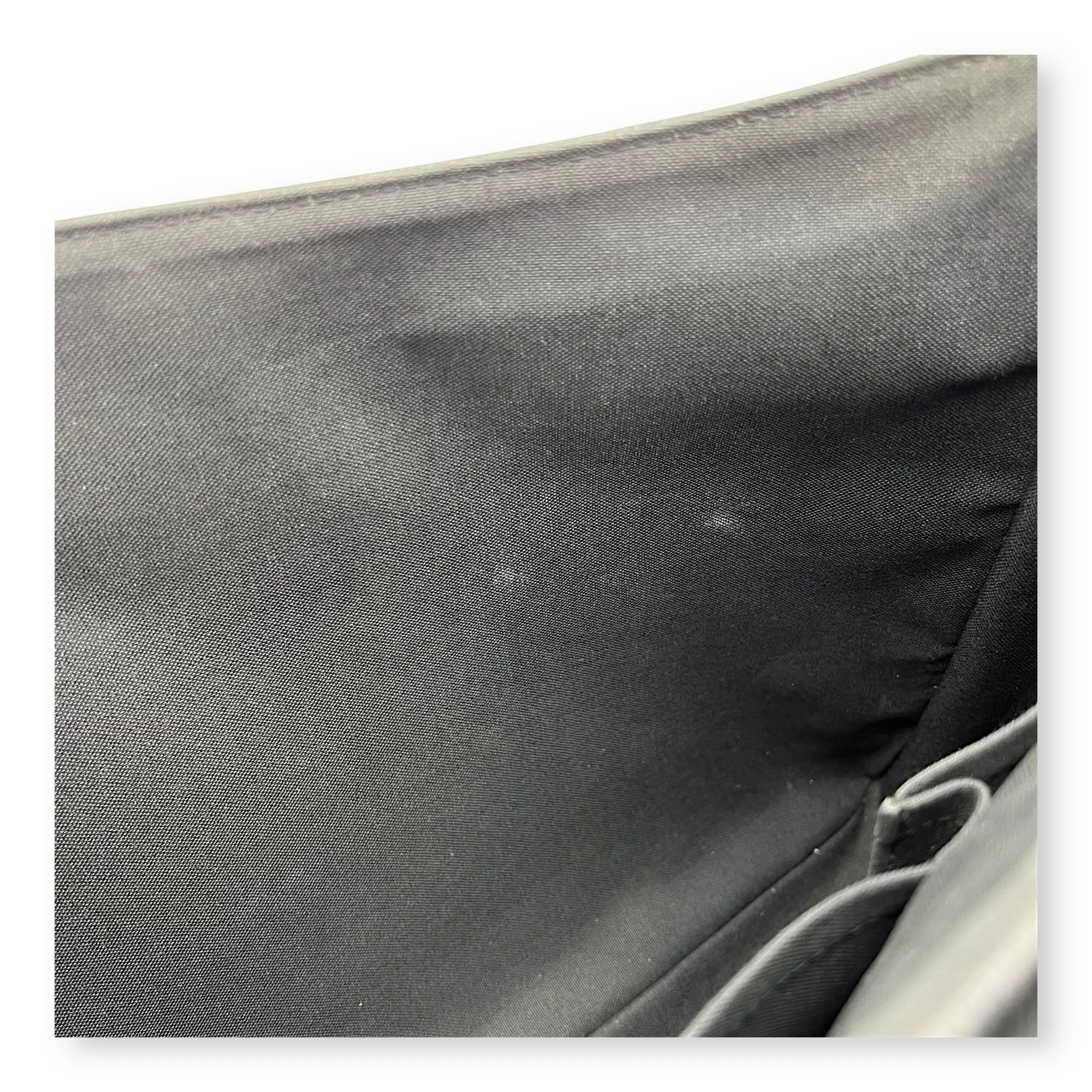 Daniel Messenger MM Graphite in Coated Canvas, Silver hardware