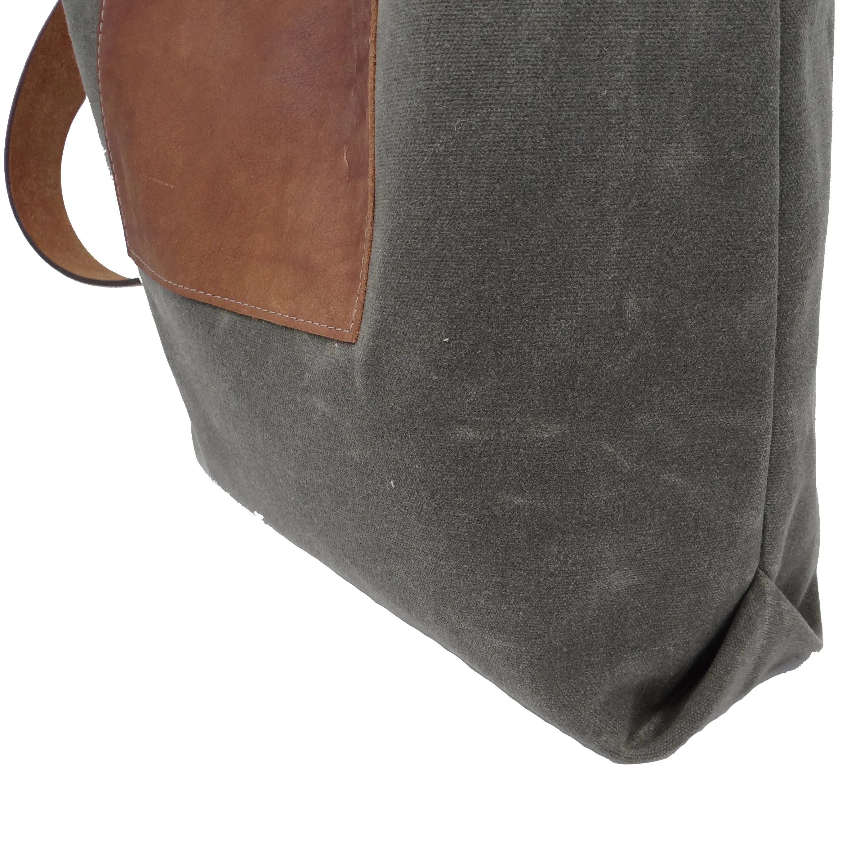 Daytona Waxed Canvas Hobo Bag with Recycled Leather Belt Strap, Boho Bag