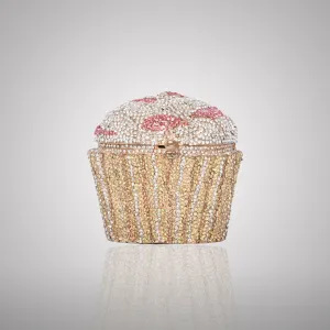 Decorative Cupcake-Shaped Swarovski Clutch | 0C596-PT