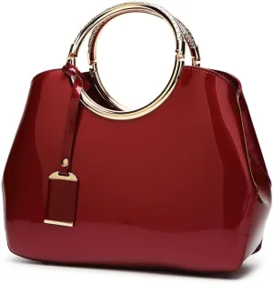 DEERWORD Women's Handbags, Women's Handbags, Small PU Leather, Tote Shoulder Bags