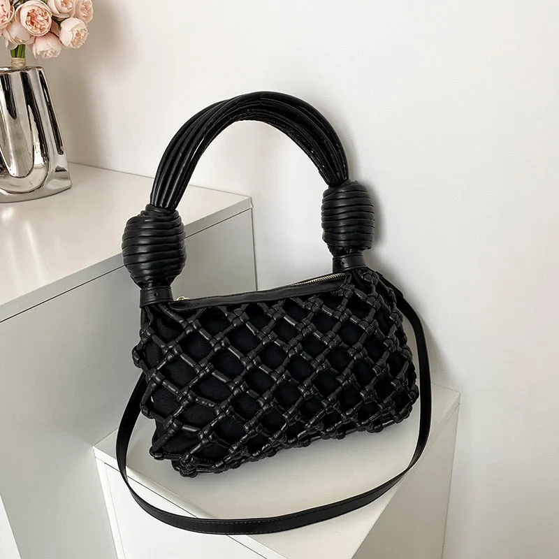 Defini Big Knotted Net Baguette Bags - 4 Colors