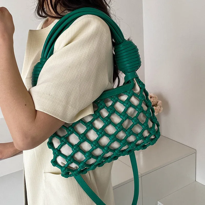 Defini Big Knotted Net Baguette Bags - 4 Colors